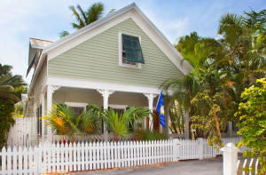 A picture-postcard Key West cottage.