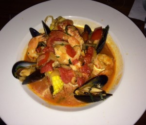 The seafood bouillabaisse special is a hit!